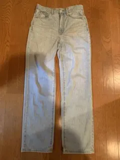 GU ストレートデニム ライトブルー