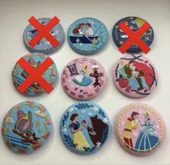 ディズニー缶バッジ　バラ売り3点