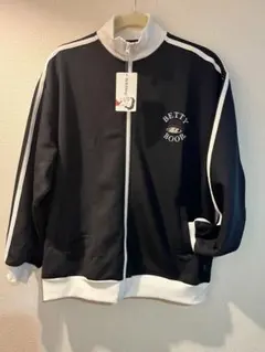 ☆お値下げ☆ベティ・ブープ刺繍黒オシャレなトラックジャケットジャージ 小さめ3L