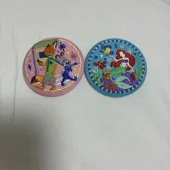 ディズニー 刺繍缶バッチ ズートピア アリエル