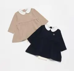 【POLO BCS】襟付きワンピロンパース　ネイビー/70