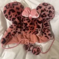 ディズニー ヒョウ柄ファンキャップ ピンク