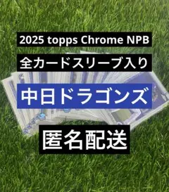 中日ドラゴンズ ベースカードコンプ 2025 topps Chrome NPB