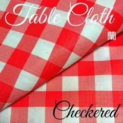 紅/格紋/廚房/桌布/布/書桌/餐廳/客廳/紅