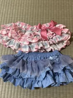 フリル付きスカート2点セット 80cm