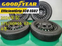 送料込☆2024 グッドイヤー タイヤホイールセット175/60R16☆4本のサムネイル