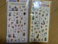 新品未開封MOOMIN ムーミン ぷくぷくシール 2枚セットのサムネイル