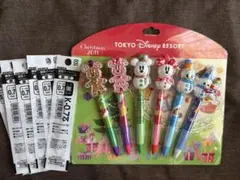 【新品】❣️東京ディズニークリスマス限定ボールペン6本替芯セット(ラスト1セット)のサムネイル