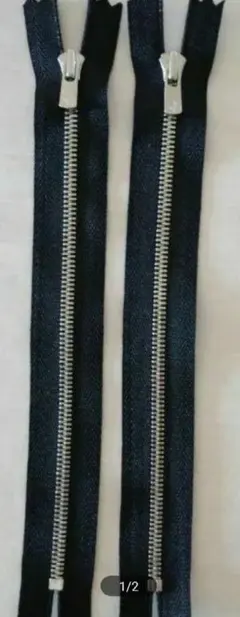 YKK高級ファスナーエクセラ艶シルバー20センチ100本セット3号