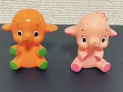「サトちゃん」と「サトコちゃん」のソフビ人形 5cm 【65013m】のサムネイル