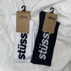 【新品】Stüssy ロゴ入りソックス 2足セット