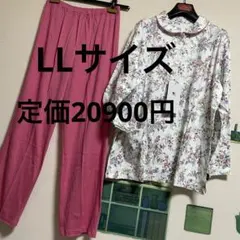 新品　ミントン　高級お花プリントパジャマ「LLサイズ」①のサムネイル