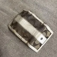 Coach モノグラム レザーキーケース