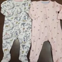 ディズニー　ベビーギャップ　ボディースーツ　年中素材　3-6ヵ月