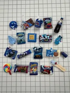 デコパーツまとめ売りღ青M