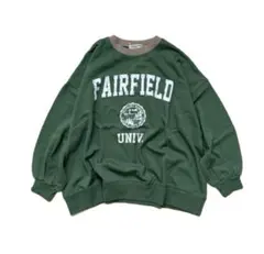 サマンサモスモス　sm2 配色　ヴィンテージ　ロゴプリント　プルオーバー