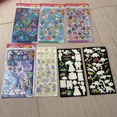 ポケモン ホログラムシール　キラキラシール　宇宙人　恐竜　男の子シール