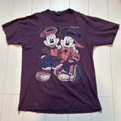 ミッキー ミニー プリント Tシャツ