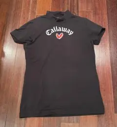 Callaway ラブキャロウェイモックネックハート付きロゴ 黒