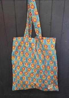 オリジナル　トートバッグ　男女兼用　ブロックプリント④