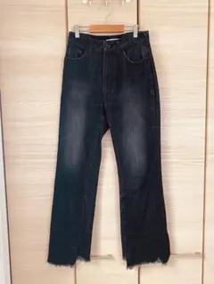 SNIDEL ストレートカットオフデニム