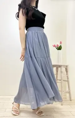 INGNI ラメシアーロングスカート