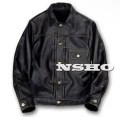 最高峰 牛革 メンズ 革ジャン カウハイド ファーストタイプ Gジャン