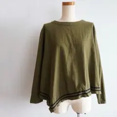 LOURMARIN カーキ アシンメトリー トップス M相当のサムネイル