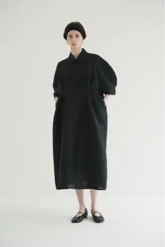 試着のみ コムデギャルソン コムコム エステル トレンチコート 黒 ポリ