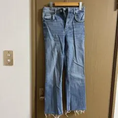 ZARA ブーツカットデニム ライトブルー EUR 32
