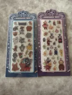 トムジェリ、テレタビーズアクリルシール2枚セット