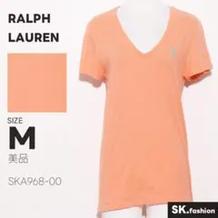 美品 RALPH LAUREN トップス Tシャツ　vネック　刺繍　ワンポイント