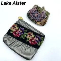 レイクアルスターのポーチとブランド不明のミニがま口財布♪花柄