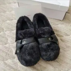 未使用 mite mocomoco slipon モコモコスリッポン 22.5