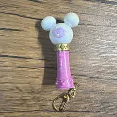 ミッキーマウス型　チェシャ猫　ペンライトキーチェーン