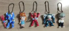 【送料無料】エヴァンゲリオン キャラクター キーホルダー（5体セット）