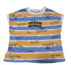 ボーダー柄Tシャツ 夏 半袖 キッズ 子供服 100cm