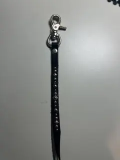 ブラックレザー スタッズストラップ
