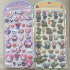 コットンパフィーシール　ディズニー　ズートピア　ベイマックス 正規品