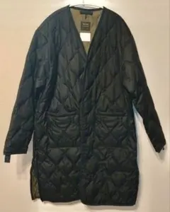 【TAION/タイオン】ミリタリージップVネックダウンコート