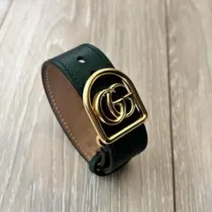美品 GUCCI GGマーモント ブレスレット緑 - メルカリ