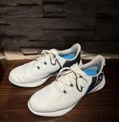 フットジョイ　白　シルバー　ブルー　　554545 10 XW 28cm