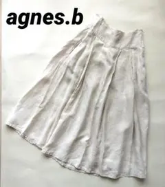 agnes.b アニエスべー リネン ロングスカート 生成り 36 M〜Lのサムネイル