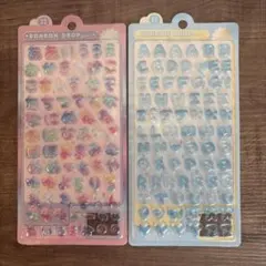 【正規品】ボンボンドロップシール レインボーひらがな ブルー アルファベット