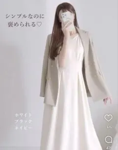JUNOAH バックレースアップフレアカットワンピース