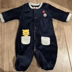 西松屋 くま フリース ロンパース 60