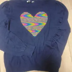 GAP KIDS ネイビー ハートセーター XL