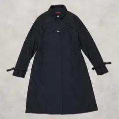 Vintage ロングコート 美品 トレンチコート 袖ベルト シンプル モード
