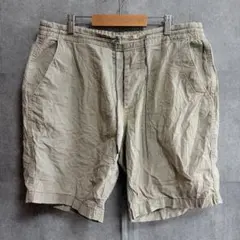 エアロポステール ショートパンツ 無地 M ベージュ コットン カジュアルのサムネイル