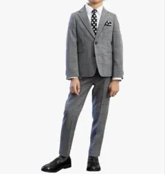 B.T.Z グレー 2ボタンロングパンツスーツ